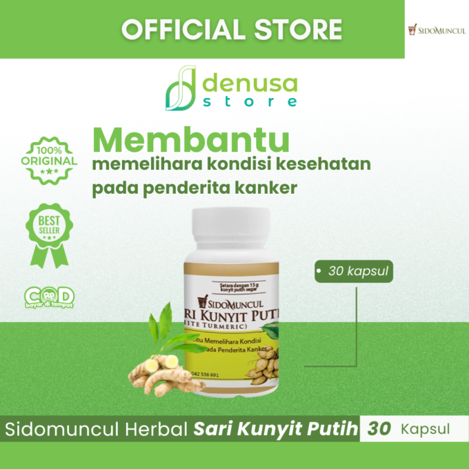 SIDOMUNCUL Herbal Sari Kunyit Putih 30 Kaplet