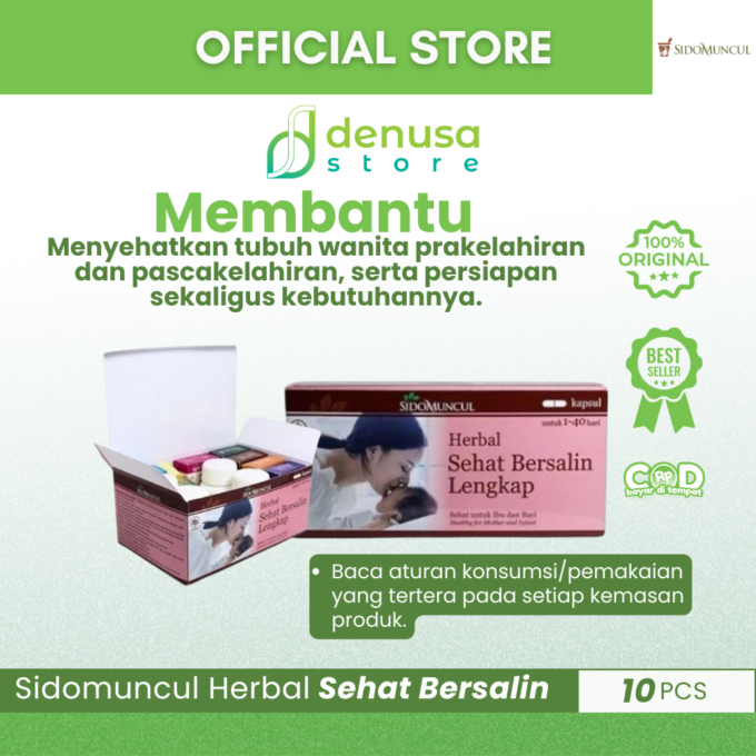 SIDOMUNCUL Herbal Sehat Bersalin Lengkap Untuk 1-40 Hari