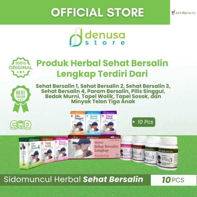 SIDOMUNCUL Herbal Sehat Bersalin Lengkap Untuk 1-40 Hari