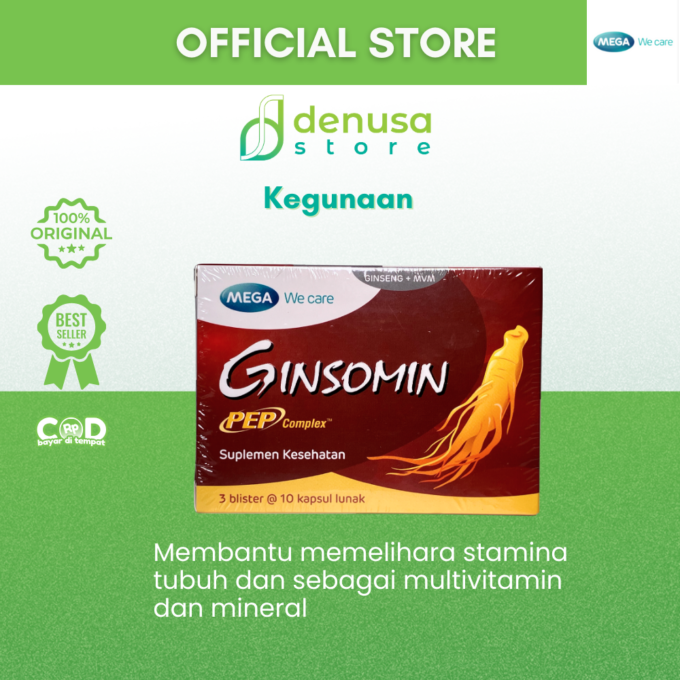 MEGA We Care Ginsomin Korean Panax Ginseng 30 Softgel Capsules