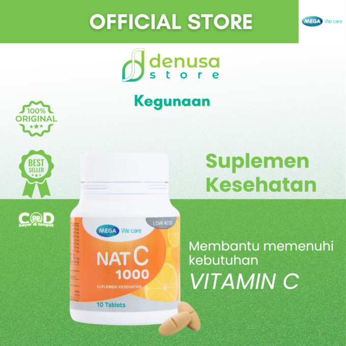 MEGA We Care Nat C 1000 Suplemen Kesehatan 10 Tablet