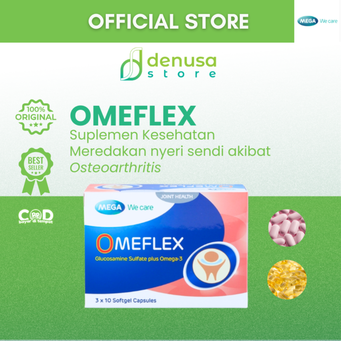 MEGA We Care Omeflex Glucosamine n Fish Oil 30 Softgel Capsules