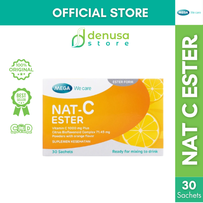 MEGA We Care Nat C Ester Vitamin C 1000 mg Plus 30 Sachet