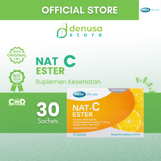 MEGA We Care Nat C Ester Vitamin C 1000 mg Plus 30 Sachet