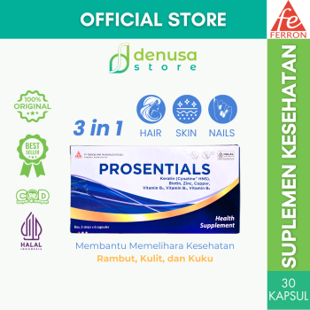PROSENTIALS Suplemen Rambut Kulit dan Kuku 1 Kotak 30 Kapsul
