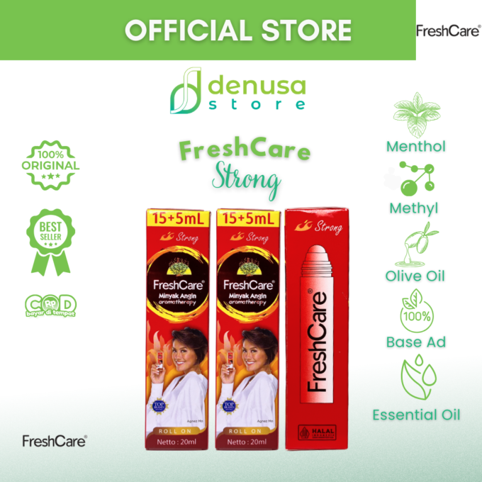 FreshCare Minyak Angin Aromatherapy Strong Roll On 20ml