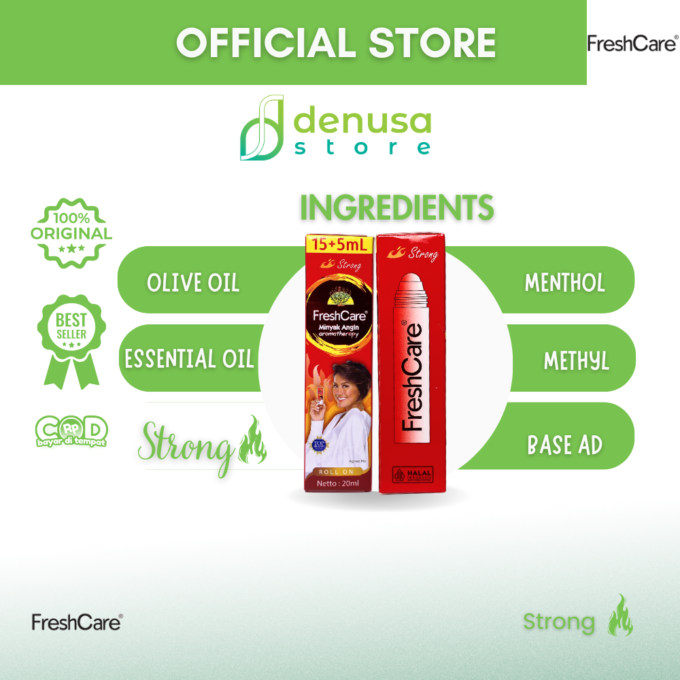 FreshCare Minyak Angin Aromatherapy Strong Roll On 20ml