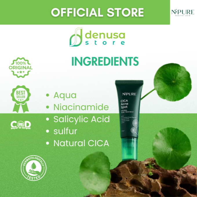 NPURE Cica Acne Spot Natural Acne Treatment 20gr