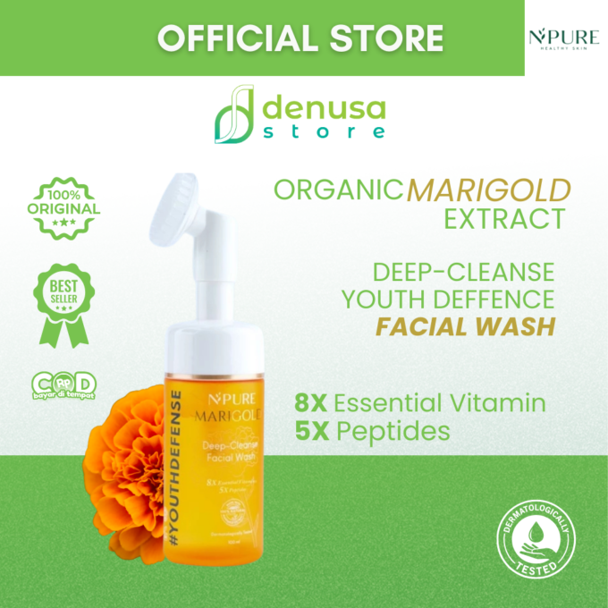 NPURE Marigold Deep Cleanse Facial Wash 100ml