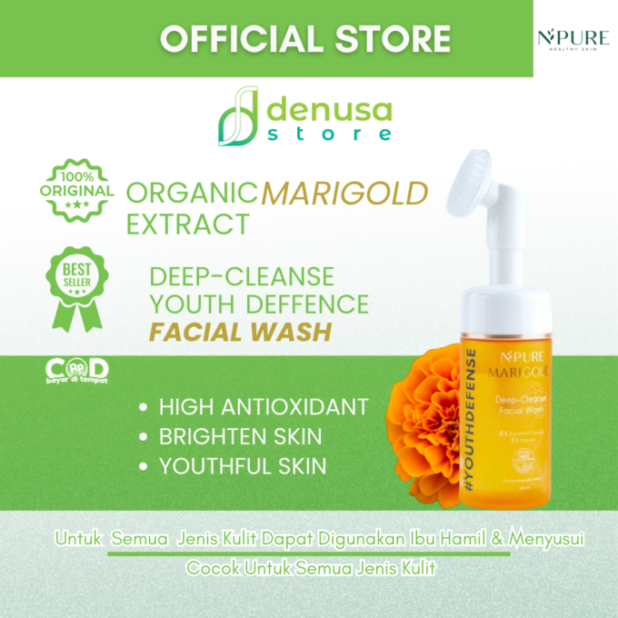 NPURE Marigold Deep Cleanse Facial Wash 100ml