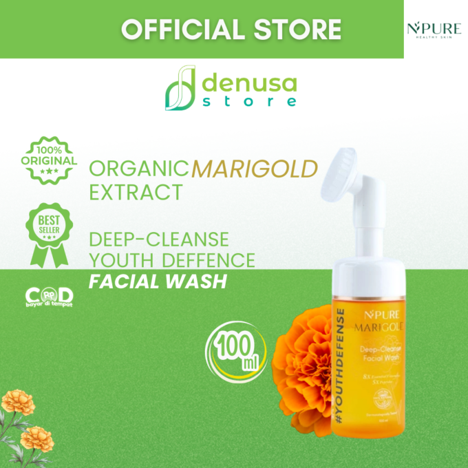 NPURE Marigold Deep Cleanse Facial Wash 100ml