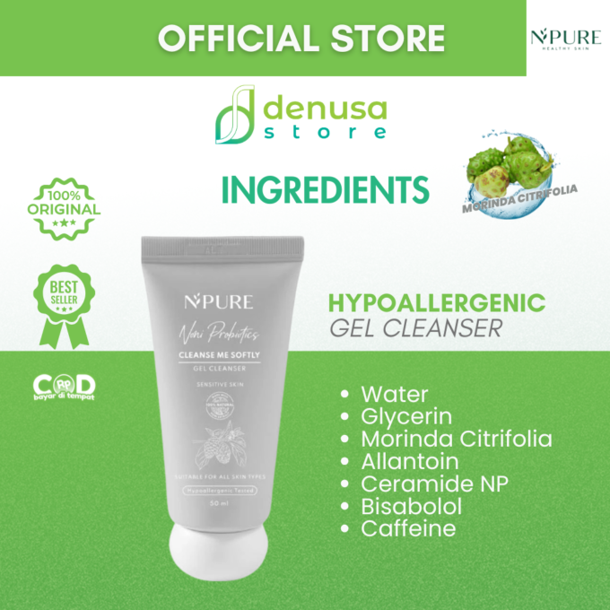 NPURE Noni Probiotics Cleanse Me Softly Hypoallergenic Gel Cleanser 50 ml