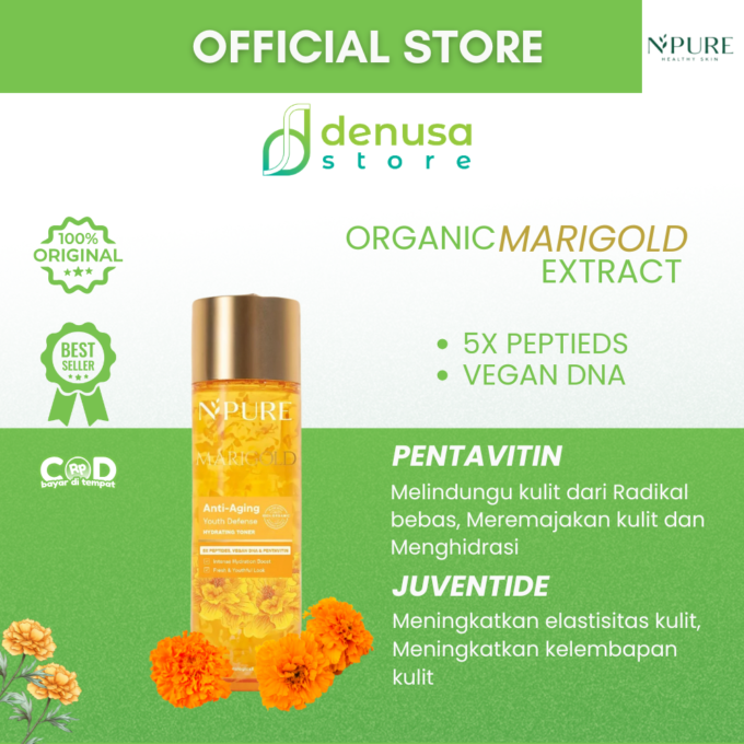 NPURE Marigold Anti Aging Youth Defense Hydrating Toner 150ml