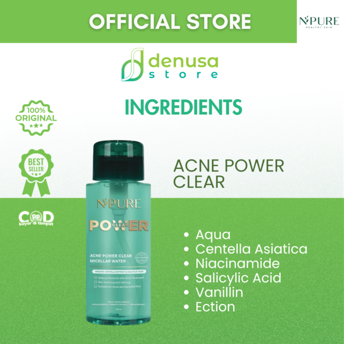 NPURE Acne Power Clear Micellar Water 300 ml