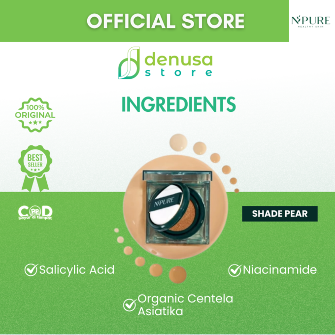 NPURE Flawless Matte Power Cushion Pear 13gr