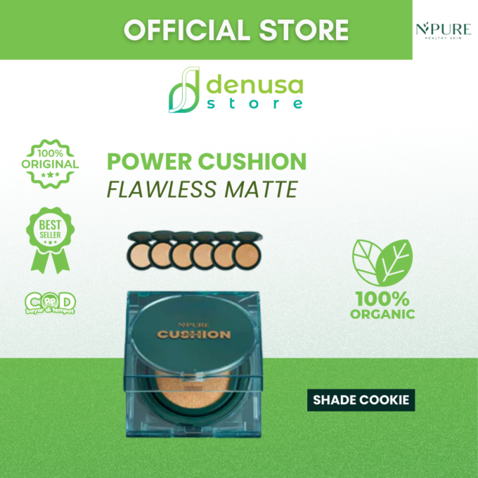 NPURE Flawless Matte Power Cushion Cookie 13gr