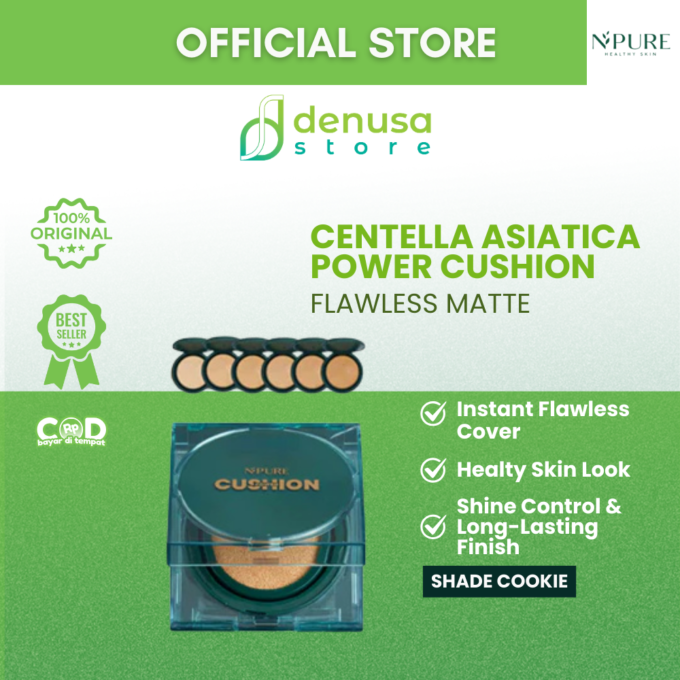 NPURE Flawless Matte Power Cushion Cookie 13gr