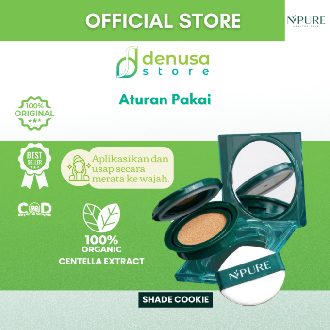 NPURE Flawless Matte Power Cushion Cookie 13gr