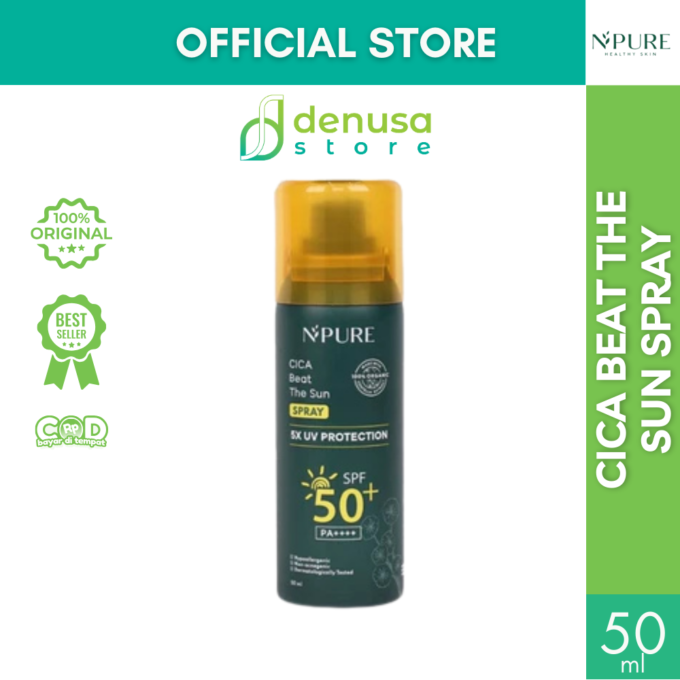 NPURE Cica Beat The Sun Spray 5X UV Protection SPF 50PA++++ 50 ml