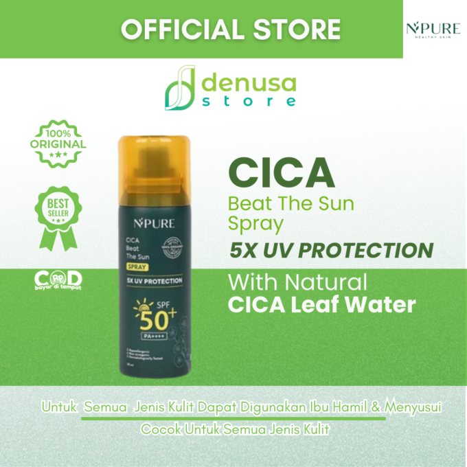NPURE Cica Beat The Sun Spray 5X UV Protection SPF 50PA++++ 50 ml
