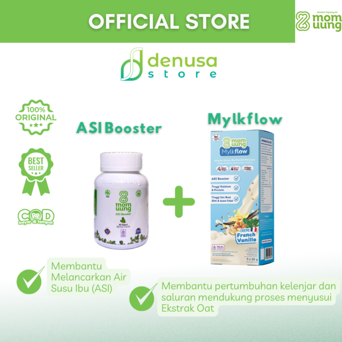 Mom Uung ASI Booster 60 Kapsul Free MOM UUNG Mylkflow Susu Asi Booster Rasa Vanilla ( DS-PKS0031, DS-PKS0066 )