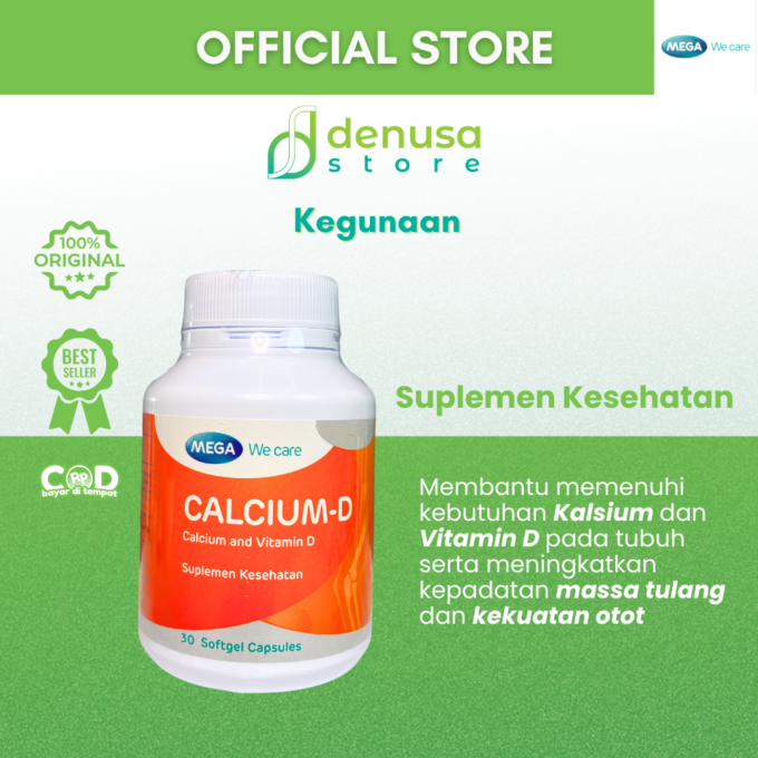 MEGA We Care Calcium D 30 Softgel Capsules