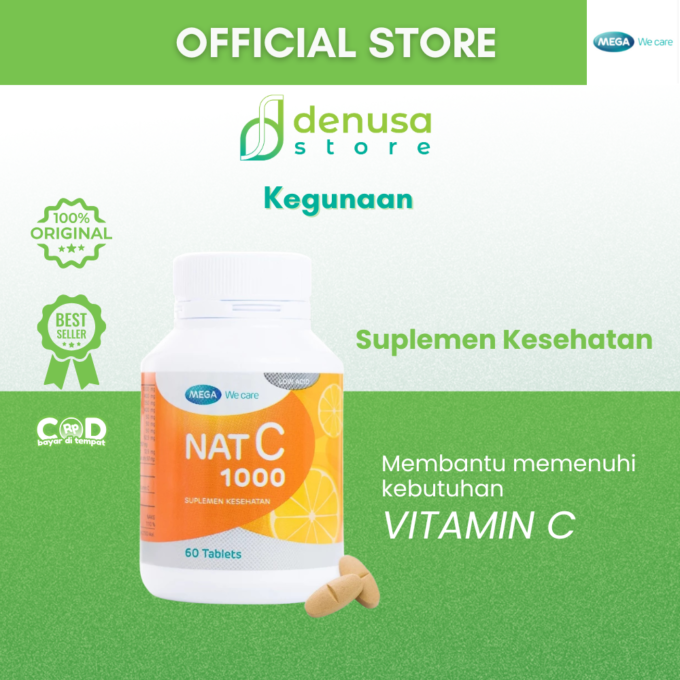 MEGA We Care Nat C 1000 Suplemen Kesehatan 60 Tablet