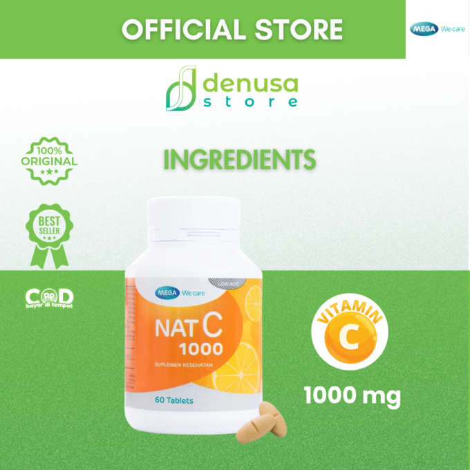 MEGA We Care Nat C 1000 Suplemen Kesehatan 60 Tablet