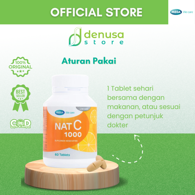 MEGA We Care Nat C 1000 Suplemen Kesehatan 60 Tablet