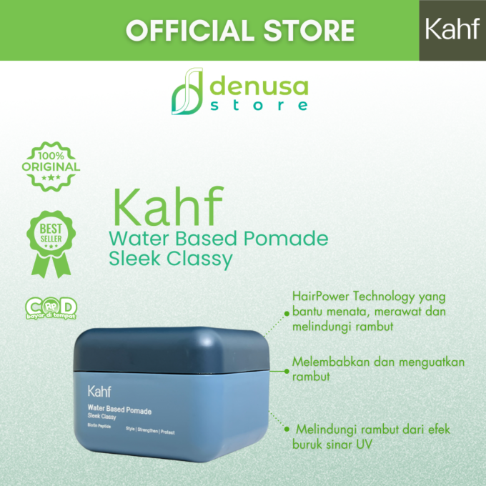 KAHF Water Based Pomade Sleek Classy 70 g
