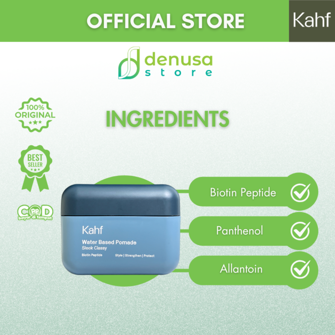 KAHF Water Based Pomade Sleek Classy 70 g