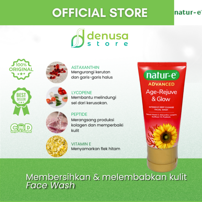 Natur-e Advanced Age Rejuve n Glow Intensive Deep Cleanse Facial Wash 50 ml