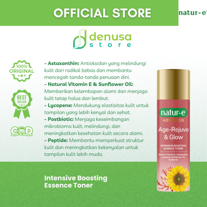 Natur-e Advanced Age Rejuve n Glow Intensive Boosting Essence Toner 100 ml