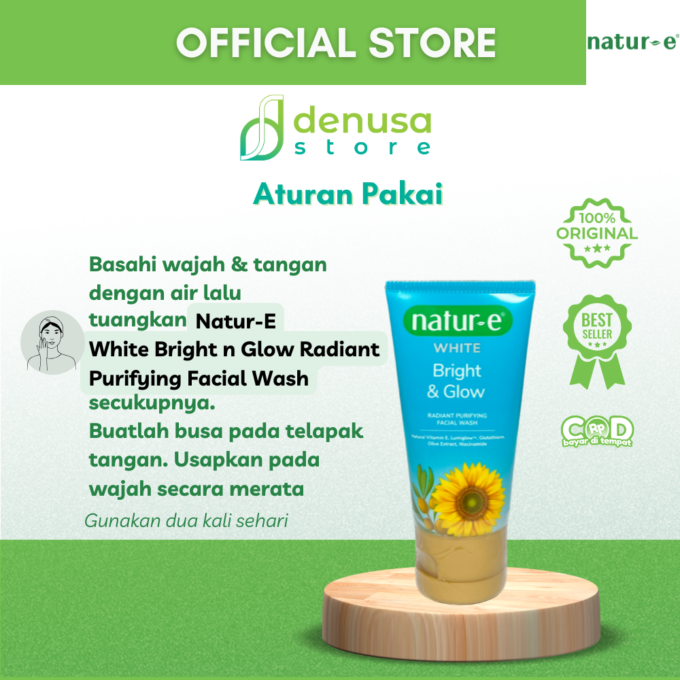 Natur-e White Bright n Glow Radiant Purifying Facial Wash 50 ml