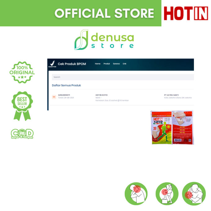 HOTIN Koyo Aroma Therapy 1 Sachet isi 10 lembar