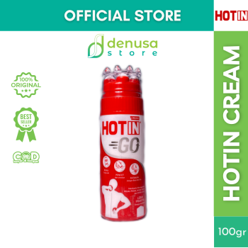 HOTIN Cream Go 3in1 Roll On With Aplikator Pijat 100gr