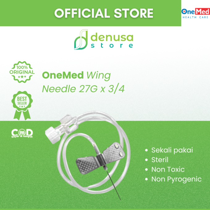 OneMed Wing Needle 27G x 3/4