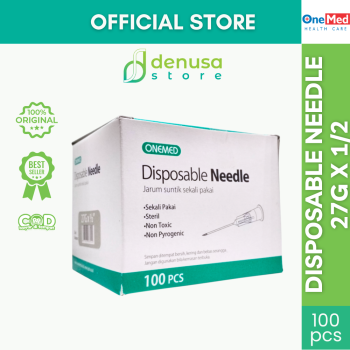 OneMed Disposable Needle 27G x 1/2 1 Kotak isi 100 pcs