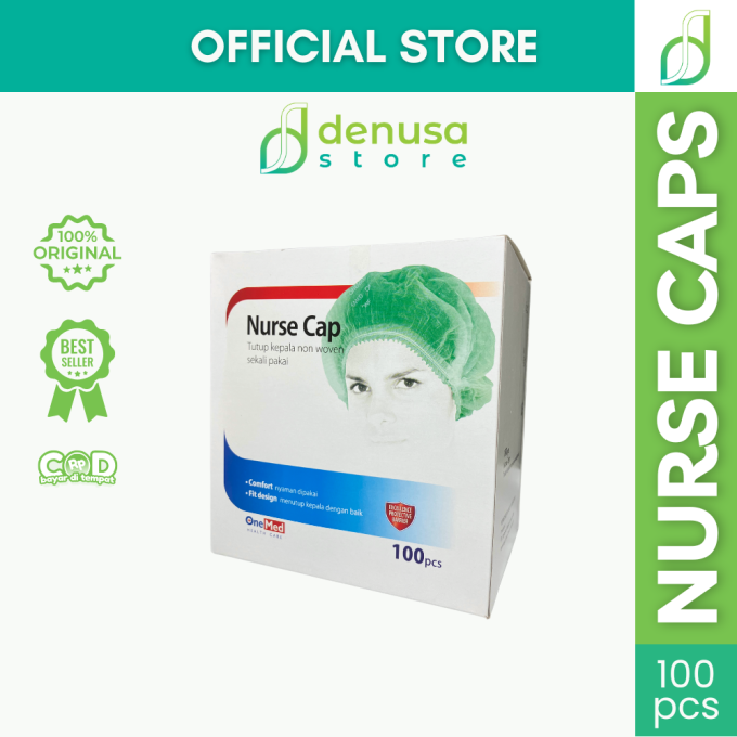 OneMed Nurse Cap 100 pcs Hijau
