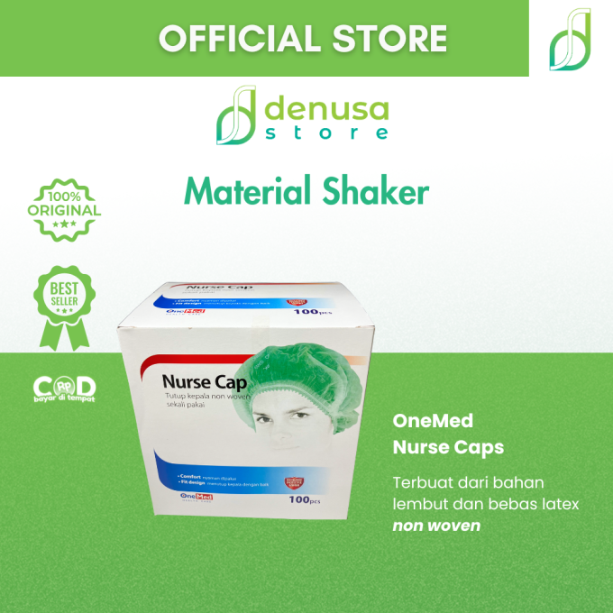 OneMed Nurse Cap 100 pcs Hijau