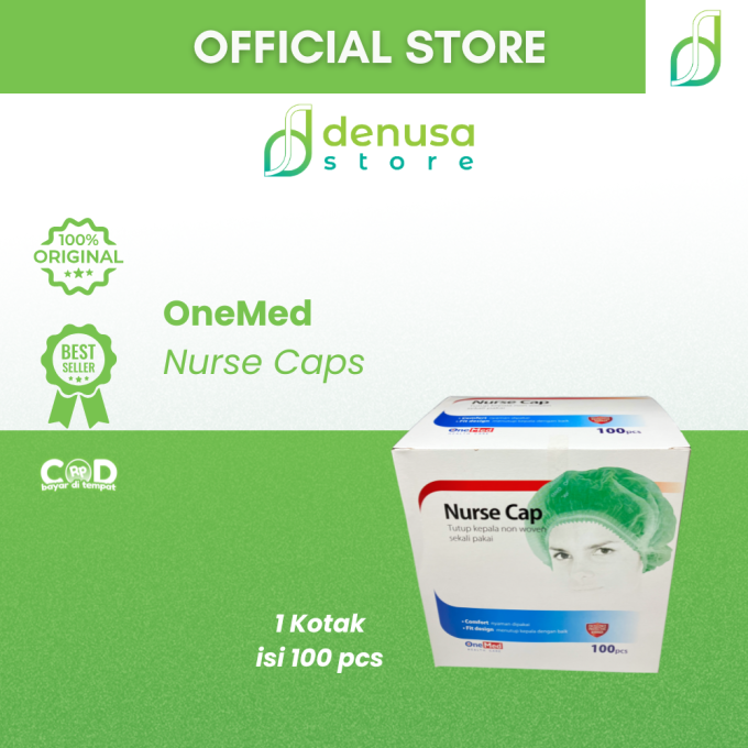 OneMed Nurse Cap 100 pcs Hijau