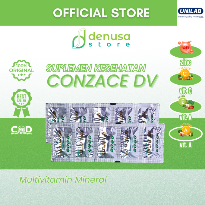 Conzace DV Multivitamin Mineral 1 Strip 5 kapsul lunak