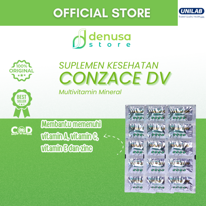 Conzace DV Multivitamin Mineral 1 Strip 5 kapsul lunak