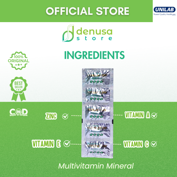 Conzace DV Multivitamin Mineral 1 Strip 5 kapsul lunak