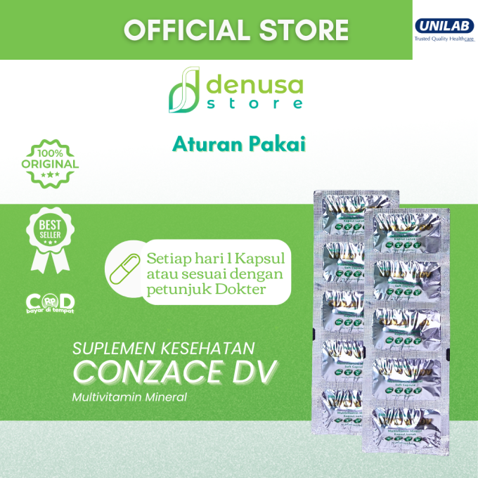 Conzace DV Multivitamin Mineral 1 Strip 5 kapsul lunak