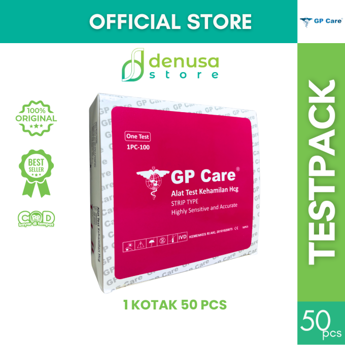 GP Care Alat Test Kehamilan Hcg 1 Kotak isi 50 strip