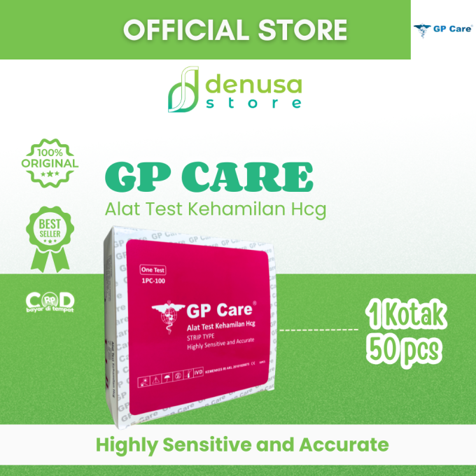 GP Care Alat Test Kehamilan Hcg 1 Kotak isi 50 strip
