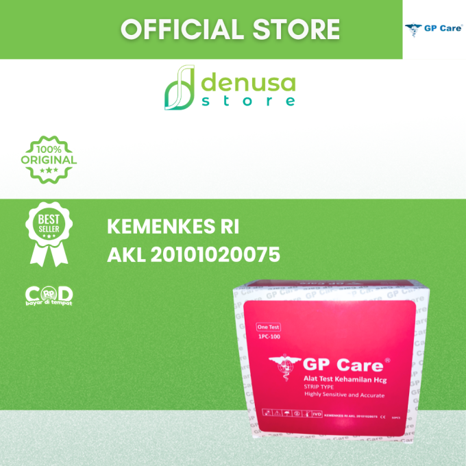 GP Care Alat Test Kehamilan Hcg 1 Kotak isi 50 strip