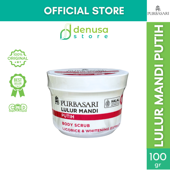 PURBASARI Lulur Mandi Putih Body Scrub 100 gram