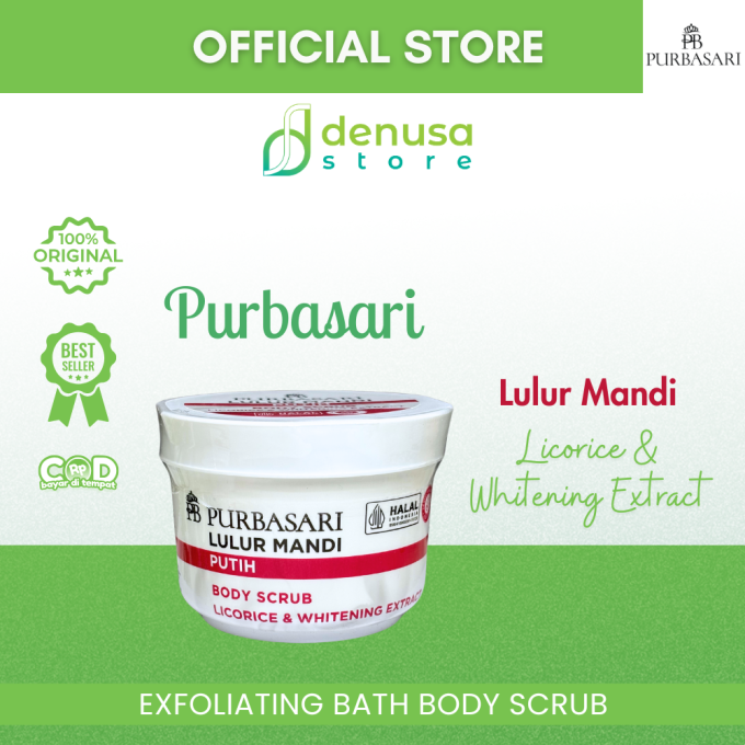 PURBASARI Lulur Mandi Putih Body Scrub 100 gram